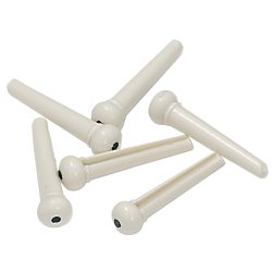 Guitar Bridge Pins Hvid med dot